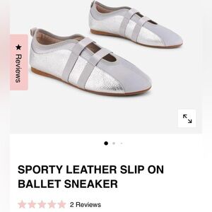 INTENTIONALLY BLANK Silver and Gray Slip-On Sneakers